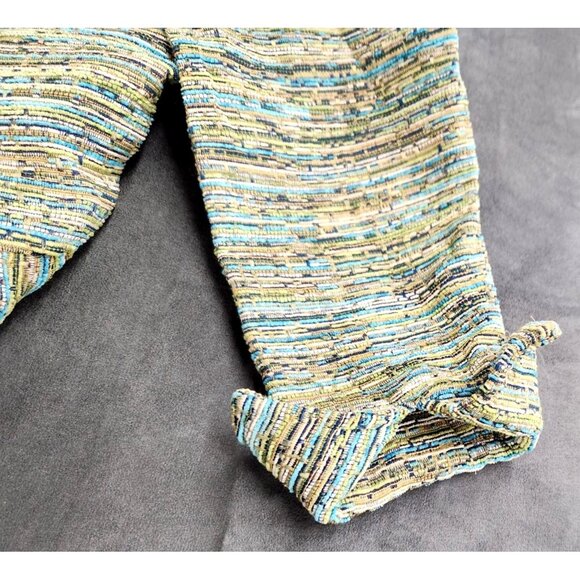 Coldwater Creek Multi-Color Textured Zip Jacket Medium - Rayon Cotton Blend - Picture 7 of 16